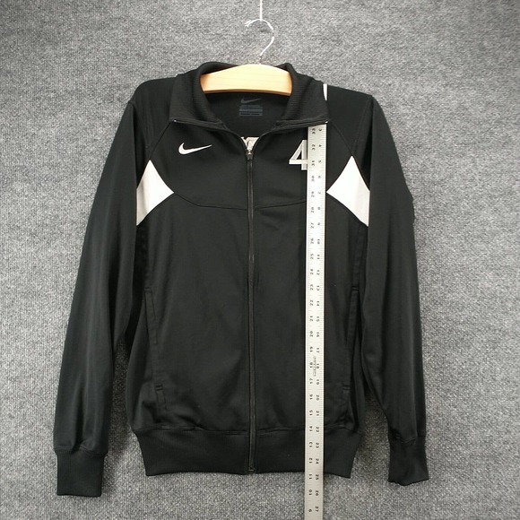 Nike Men's Full Zip Track Jacket Black Small Solid Eagles #4 Training Pockets - Picture 13 of 15